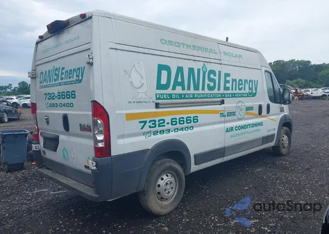 2015 Ram Promaster 2500 High Roof из США, поврежденный, VIN 3C6TRVDDXFE509615